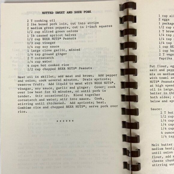 Beer Nuts Recipe Book Cookbook for Flavored Peanuts 1986 Spiral Bound - Picture 5 of 9